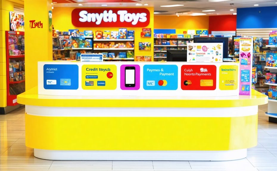 Smyth Toys Zahlungsarten